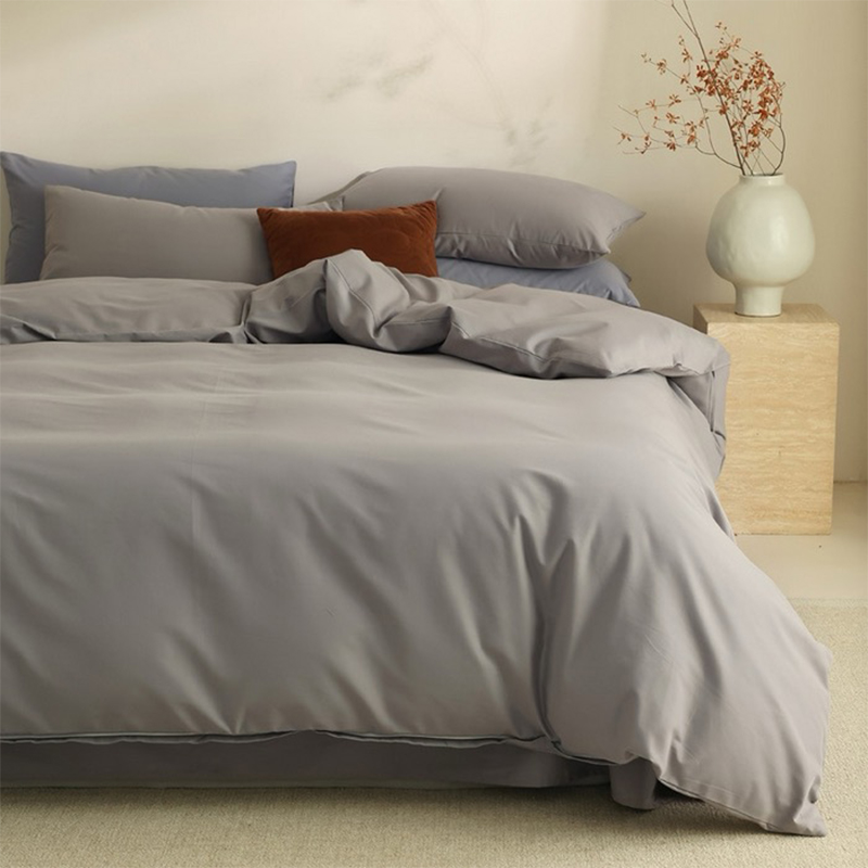 Set di biancheria da letto in microfibra tinta al 100% poliestere