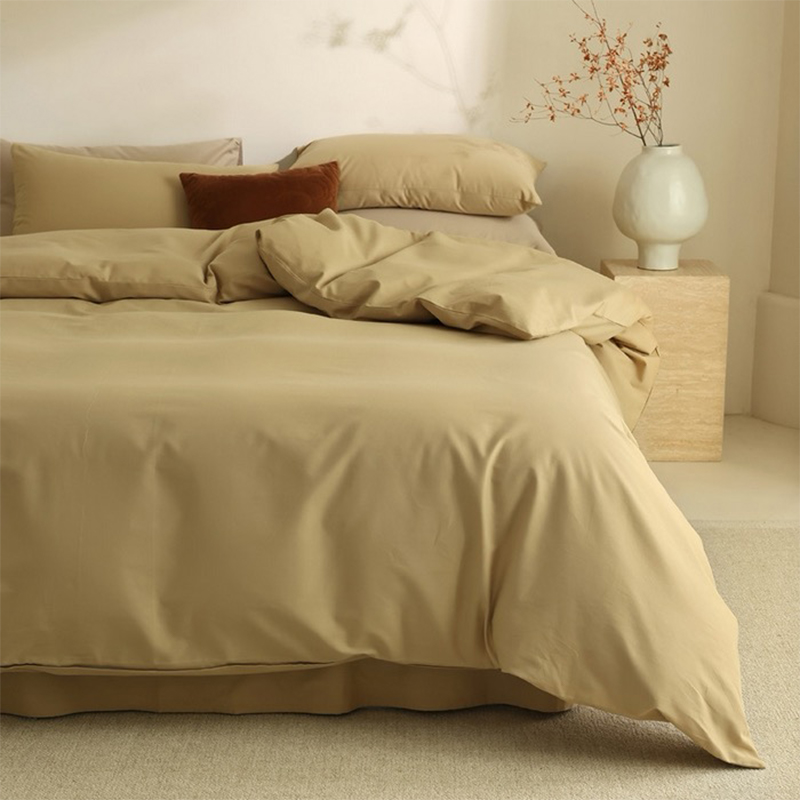 Set di biancheria da letto in microfibra tinta al 100% poliestere