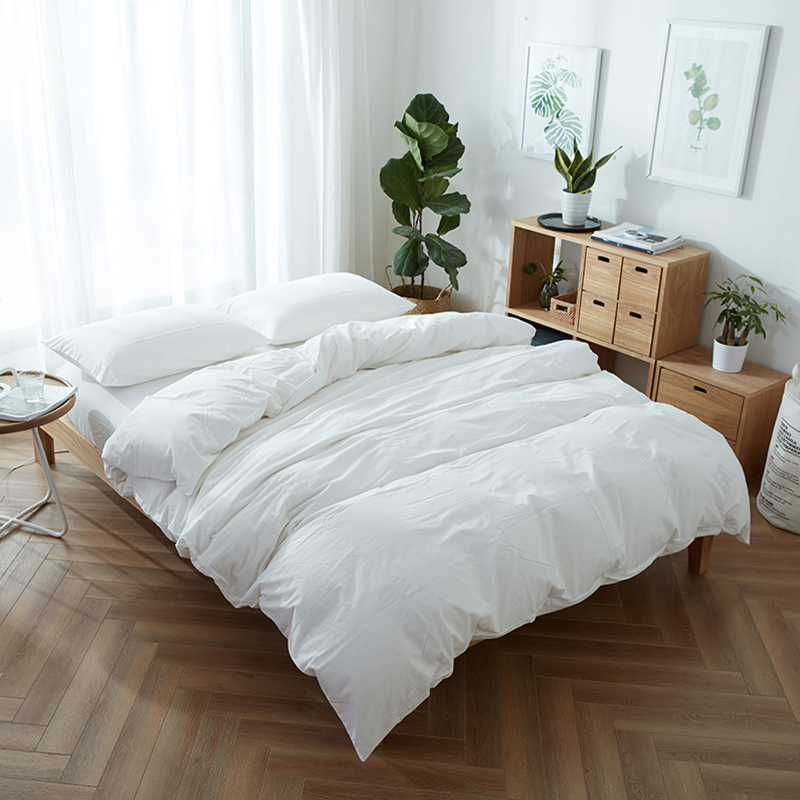Set biancheria da letto in cotone lavato