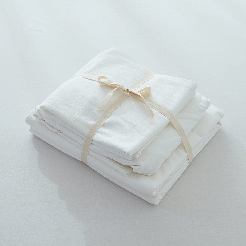 Set biancheria da letto in cotone lavato