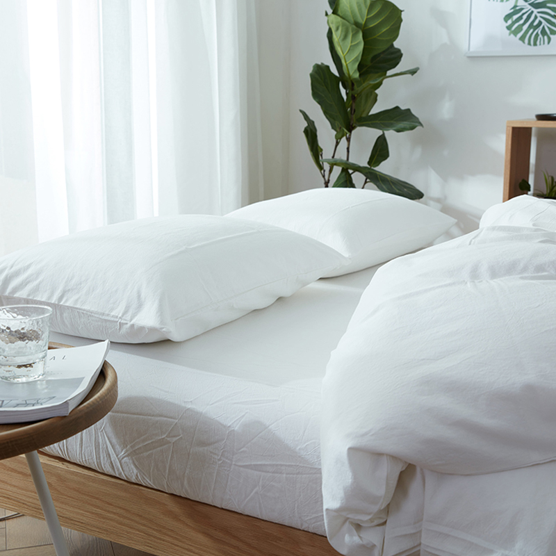 Set biancheria da letto in cotone lavato