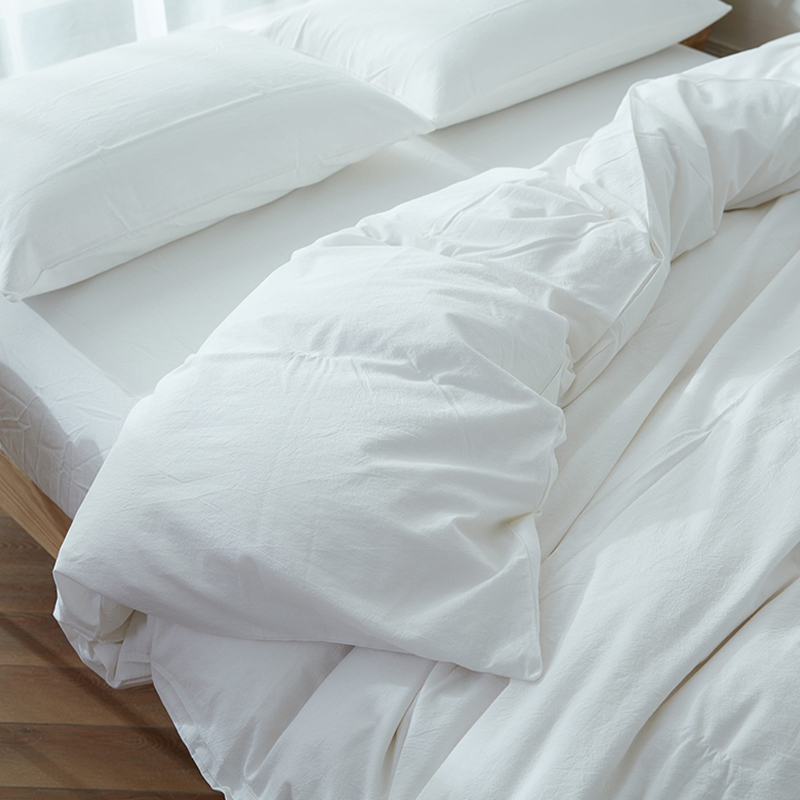 Set biancheria da letto in cotone lavato
