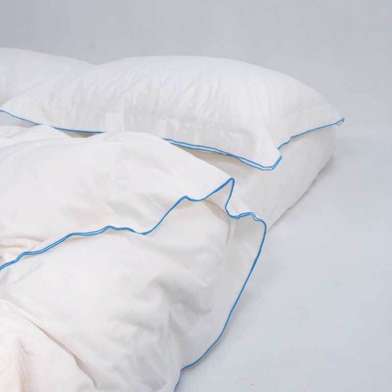 Set biancheria da letto in cotone lavato