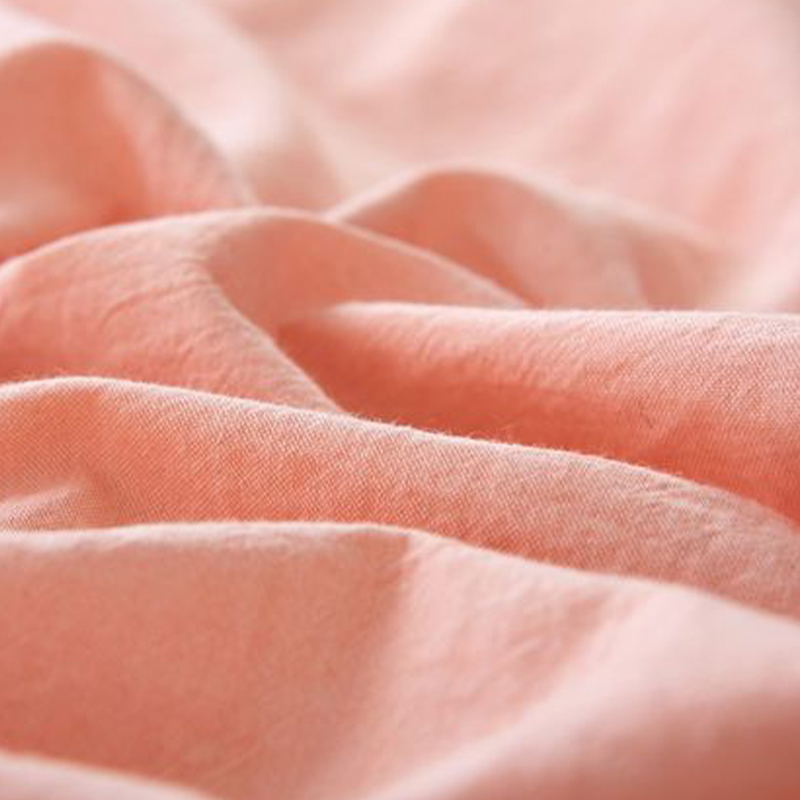 Morbido e soffice tessuto di cotone lavato in poliestere